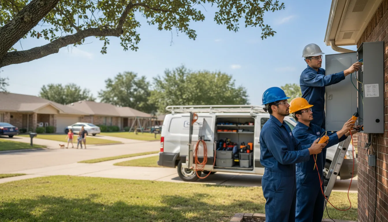 Certified electrician providing emergency electrical services in Burchard, NE